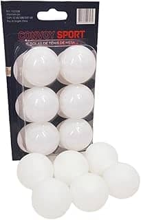 Bola de Ping Pong, Plástico Branca, Yins, Kit com 06 Unidades