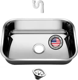 Cuba Pia Numero 1 Cozinha Inox AS 47x30x17 + Valula