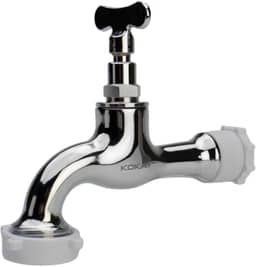 Torneira Jardim Tanque Quintal Cromada 100% Metal 1/2"x3/4"