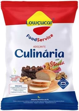 Adoçante Lowçucar Em Pó 1kg﻿ – Substituto do Açúcar para Receitas Diet e Light, Com Stevia, Sem Gosto Amargo