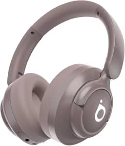 Basike Fone de Ouvido Bluetooth, ANC Cancelamento de Ruído Ativo Headphone Bluetooth 5.4 Headset com Microfone, Certificação Hi-Res Audio, 30 horas reprodução, LE29 (Rosa)