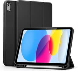 Capa Premium para iPad 10,9 polegadas, 10ª Geração e iPad 11ª Geração 2025, com Suporte para Apple Pencil e Função Sleep, Preto (Preto)