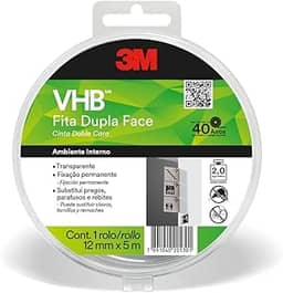 VHB, 3M, Fita Dupla-face, 4910, 12mmx5m, 1 rolo