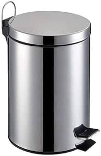 Lixeira Em Aco Inox Com Pedal 12 Litros Com Cesto Removivel