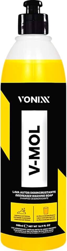 Shampoo Automotivo Desengraxante Desincrustante Neutro V-Mol 500ml Vonixx