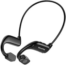 Fone Condução Óssea Bluetooth Corrida Academia Esportivo Capacidade de Bateria Até 8 horas Microfone Cancelamento Ruído Chamadas