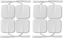 8 Eletrodos para Fisioterapia Eletroestimulador 2mm tamanho 5x5cm