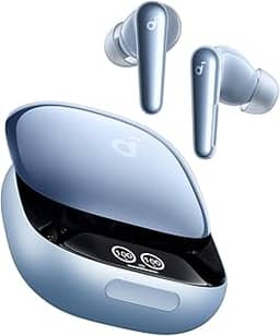 soundcore Liberty 4 Pro by Anker, Fones Sem Fio com Cancelamento de Ruído Adaptativo, Música Hi-Fi, Carregamento Rápido, Chamadas Claras com 6 Microfones e IA
