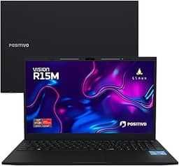 Notebook Positivo Vision R15M AMD® Ryzen 7-5825U Linux 8GB RAM 512GB SSD Wi-Fi 6 Tela 15' Full HD IPS - Minitela Preto