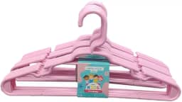 Kit 20 Unidades Cabides Infantis Reforçado Roupa Infantil Bebê Cor: Rosa