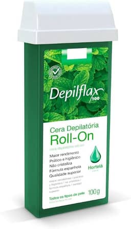 Depilflax – Cera Depilatória Roll-On Hortelã 100g