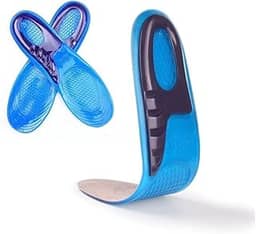 Palmilha Gel Ortopedica Palmilha De Silicone Fascite Plantar Anti Impacto Confortável Tamanho Unico Ajustável Homens e Mulheres (36 a 42)