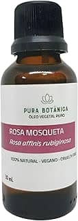 Óleo Vegetal de Rosa Mosqueta 100% Puro, Natural, Massagem, Aromaterapia, Cabelo, Pele Pura Botânica