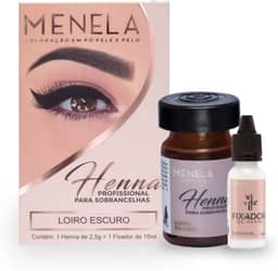 Menela Kit Henna Para Sobrancelhas 2,5g Loiro Escuro
