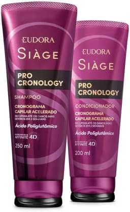 Eudora Kit Siàge Pro Cronology: Shampoo 250ml + Condicionador 200ml