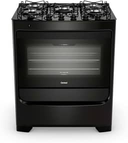 Fogão 5 bocas Consul mesa de vidro preto - CFS5VBE Bivolt