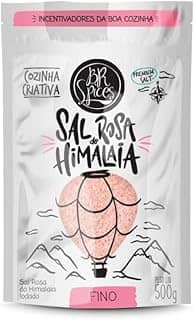 BrSpices - Sal Rosa Do Himalaia Iodado Fino BR Spices Pouch 500G
