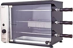Titan Eletro, Churrasqueira a Gás de Bancada para 3 Espetos Stand GLP 220V Titan