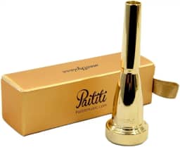 Paititi Bocal trompete Bb 5C banhado a ouro