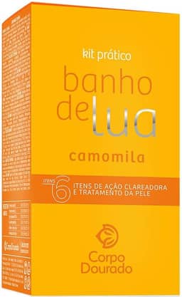Corpo Dourado Banho de Lua - Kit Prático Pelos Dourados Camomila (6 Itens)