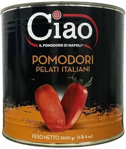 Molho de Tomate Pelati Ciao Oficial Pizza Napoletana 2,5 Kgs
