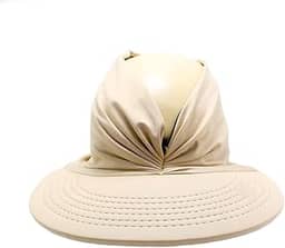 Viseira Boné Esportivo Turbante Feminina Verão L-02 (Nude-Bege-Dourado)
