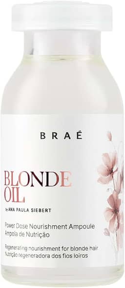 Óleo Cabelo Braé Ampola Blonde Oil 13ml - Tratamento Loiras, Hidratação Profunda e Brilho Intenso - Collab