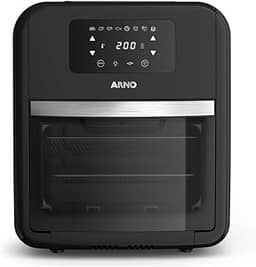 Fritadeira sem Óleo Airfryer Arno Oven & Grill Expert 11L UFE9, 1800W, Preta, Forno Inox Digital, 9 Funções, 220V