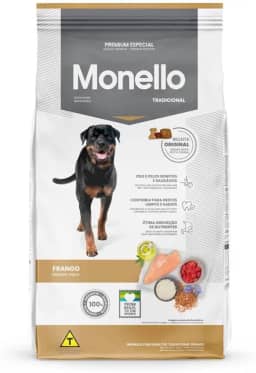 MONELLO Cão adulto tradicional 15 kg, multicolorido