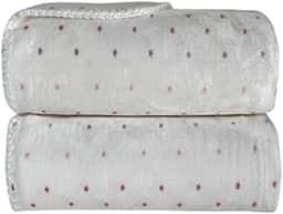 Manta Donna Laço Bebê Velvet Star Rosa Bebê