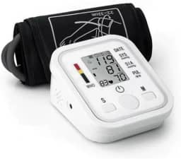 Medidor de Pressão Arterial Digital Automático de Braço Aparelho Portátil Detecta Hipertensão, Arritmia, e Batimentos Irregulares, Monitor Inteligente com Tela LCD Grande, Memória para Leituras