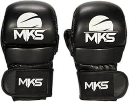 Luva MMA MKS Combat Shooter Silver - Prata - G/GG
