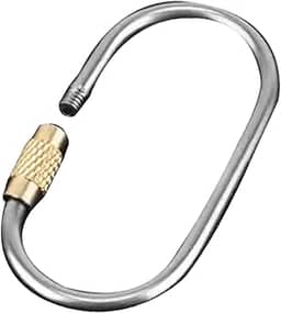 Melhor mosquetão de travamento, bloqueio de chaveiro, Clipe de escalada de liga de titânio, Keyring de liberação rápida para caminhada para caminhar ao ar livre acampamento de mochila de camping de mo