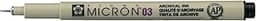 MARCADOR TECNICO NANKIN PIGMA MICRON 03 - PRETO -USO PROFISSIONAL