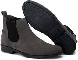 Botina Chelsea Masculina Casual Couro Legítimo Costura Reforçada Palmilha em Gel Confort Solado Antiderrapante Estilo e Durabilidade Atria Shoes