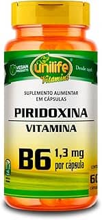 Vitamina B6 - Piridoxina - 60 cápsulas