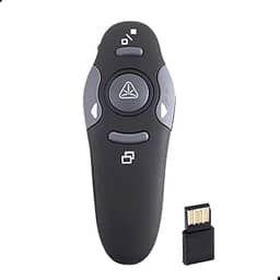 Controle Apresentador de Slides Sem Fio USB – Passador Portátil para Aula, Palestra, Congresso e Reunião – Compatível com PowerPoint e Keynote