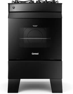 Consul Fogão 4 bocas Preto Consul com mesa de vidro - CFO4VCE Bivolt