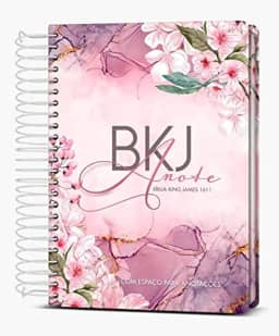 Bíblia King James 1611 Anote - Purple Flower