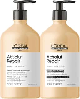 Kit L'Oréal Professionnel Absolut Repair Gold Quinoa Protein Duo 750ml (2 produtos)