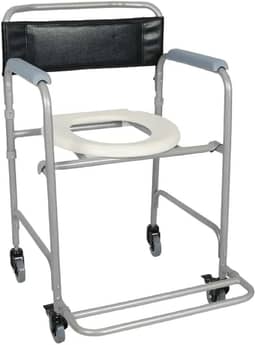Cadeira de banho higienica Idoso dobrável aço 100 Kg D30