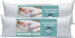 Kit 2 Travesseiro De Corpo xuxão imperméavel Pillow 40cm X 1,30m