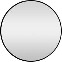 LYOR - Espelho Redondo de Acrílico com Ampliação 5x e Ventosas Preto 8,5cm