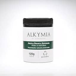 Alkymia Di Grandha Argila Refinada e Pura 120g Propriedades Naturais Preservadas Terapias Complementares (Argila Branca Refinada - 120g)