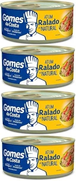 Kit + 4 Atum Ralado ao Natural Gomes Da Costa 170GR