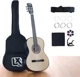 Violão Clássico Acústico 38” para Iniciantes - Kit Completo