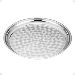 Forma Assadeira Redonda de Aço Inoxidável para Pizza 30cm Ideal para Assar Pizzas Caseiras Com Excelente Qualidade Resistente e Durável