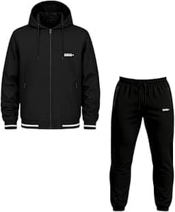Kit Conjunto Jaqueta Impermeável Dagg Forrada + Calça Esportiva Tactel Corta Vento Academia Masculino