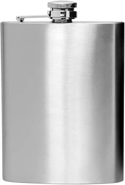 Cantil De Bolso Inox 230 ml Porta Bebidas Whisky Vodka com Trava Antivazamento 8 Onças
