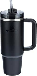 Stanley - Copo Quencher H2.0 FlowState 887ml - Copo de aço inoxidável com tampa, isolamento a vácuo, para água, chá gelado, café, smoothies e muito mais, Black 2.0